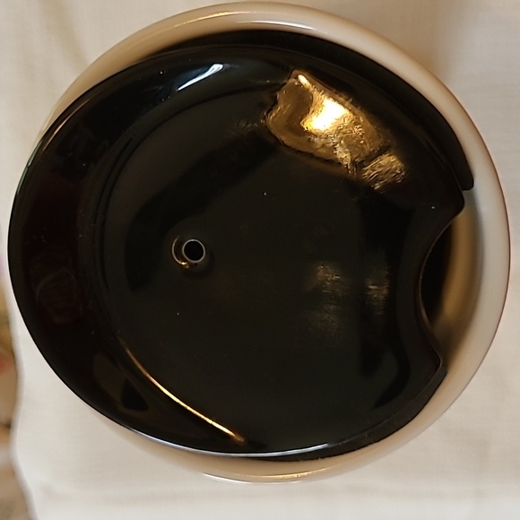 2015 STARBUCKS Yellow & Black Dot Ceramic Travel Mug - Picture 3 of 5